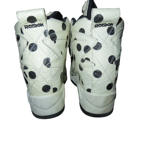 REEBOK X Melody Eshani Make Love Blacktop Pump Wedge Polka Dots Chalk White 10 - Picture 5 of 14